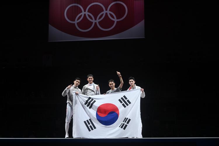 东京奥运开幕式韩国队入场